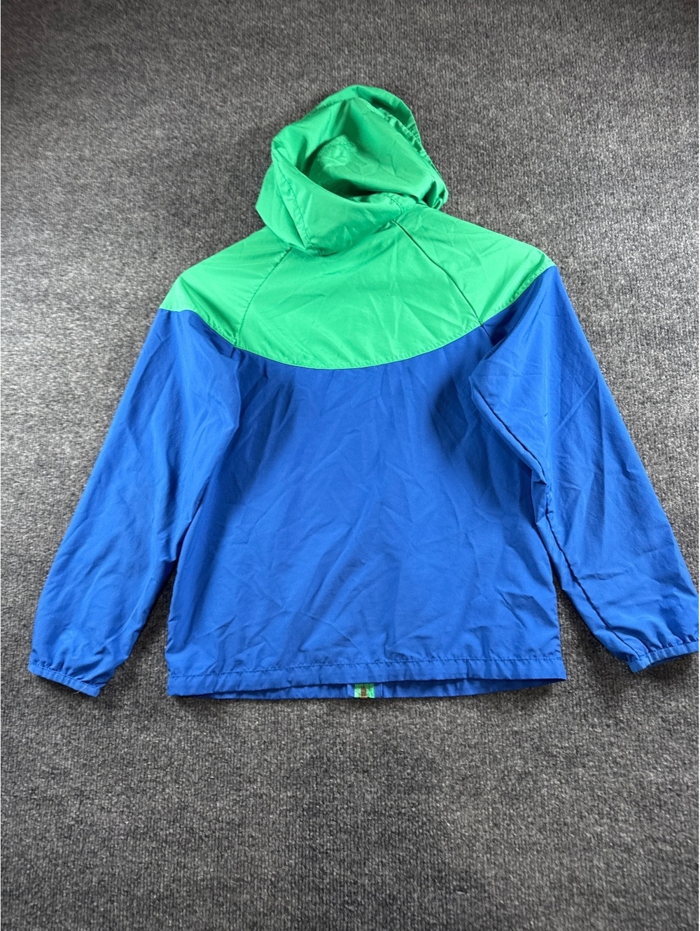 Nike Windrunner Jacket Mens Small Blue Green Colorblock Hooded Windbreaker - Picture 6 of 8